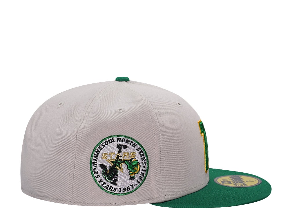 New Era Minnesota North Stars 25th Anniversary Stone Two Tone Edition 59Fifty Fitted Casquette