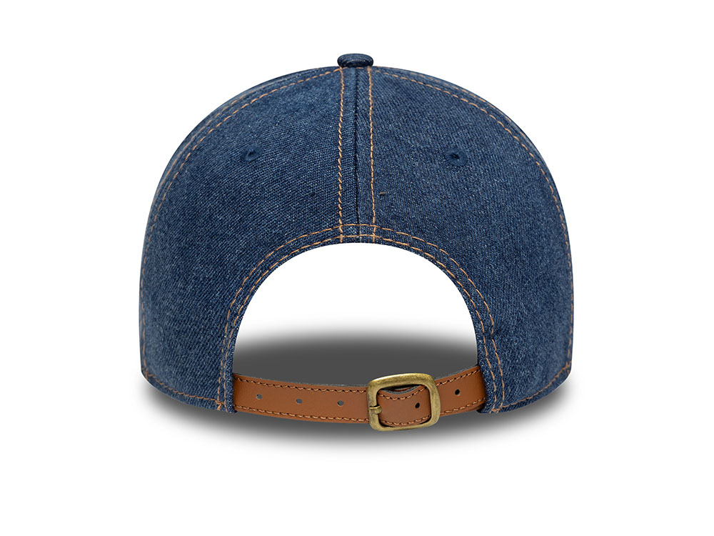 New Era New York Yankees Denim Distress Navy 9Twenty Strapback Casquette