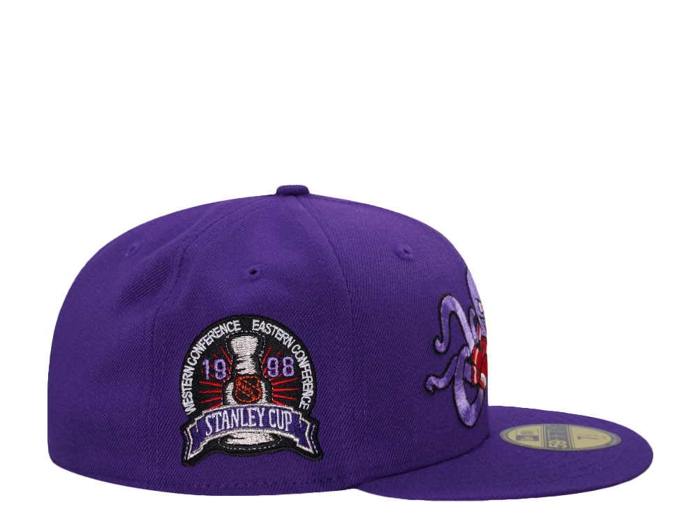 New Era Detroit Red Wings Stanley Cup 1998 Purple Al Edition 59Fifty Fitted Casquette