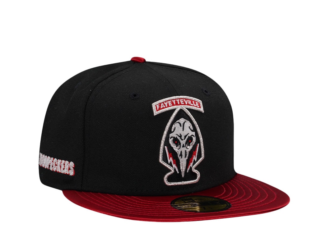 New Era Fayetteville Woodpeckers Horror Pack Satin Brim Edition 59Fifty Fitted Casquette