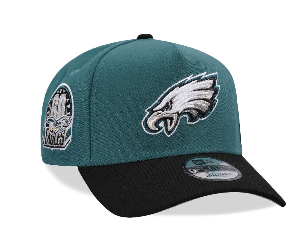 New Era Philadelphia Eagles 60th Anniversary Classic Two Tone Edition 9Forty A Frame Snapback Casquette