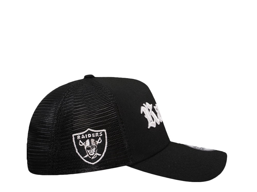 New Era Las Vegas Raiders Black Trucker A Frame 9Forty Snapback Casquette