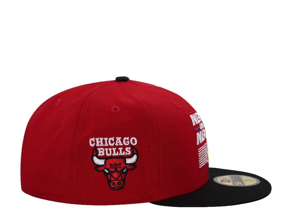 New Era Chicago Bulls NBA On NBC Scarlet Two Tone Edition 59Fifty Fitted Casquette