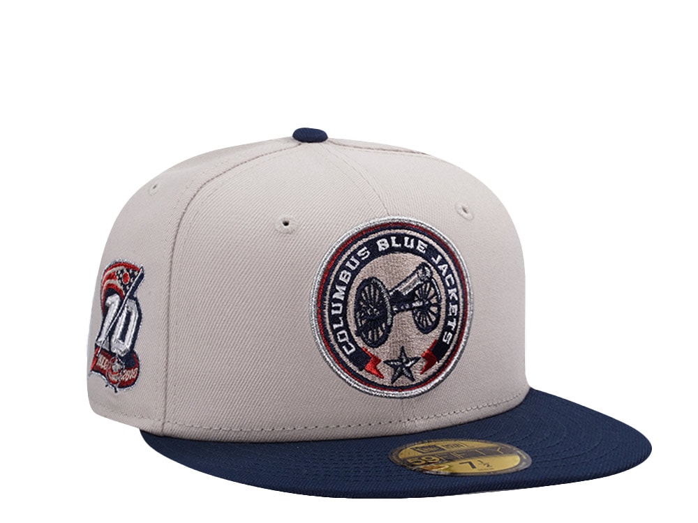 New Era Columbus Blue Jackets 10th Anniversary Stone Two Tone Edition 59Fifty Fitted Casquette