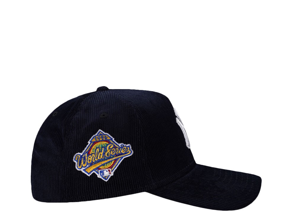 New Era New York Yankees World Series 1996 Navy Corduroy Corduroy Prime Edition 9Forty A Frame Snapback Casquette