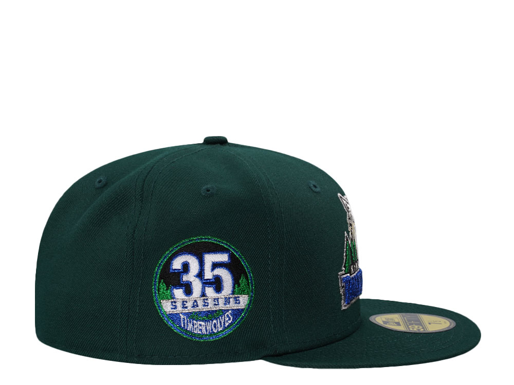 New Era Minnesota Timberwolves 35th Anniversary Green Prime Edition 59Fifty Fitted Casquette