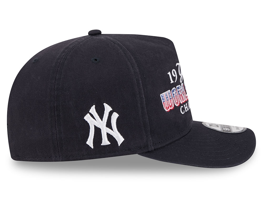 New Era New York Yankees World Series Champions 1977 Historic Navy Edition 9Fifty A Frame Snapback Casquette