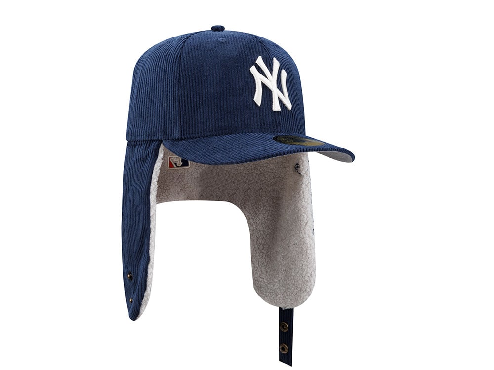 New Era New York Yankees Corduroy Navy Prime Dogear Edition 59Fifty Dogear Fitted Casquette