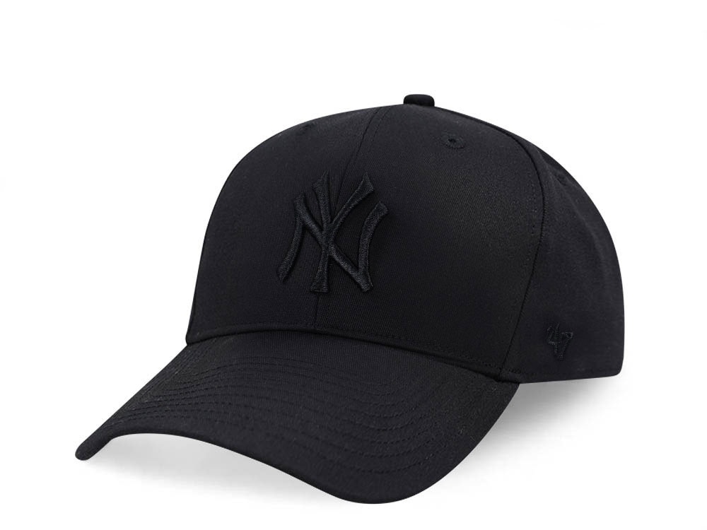 47Brand New York Yankees Black Raised Basic MVP Snapback Casquette