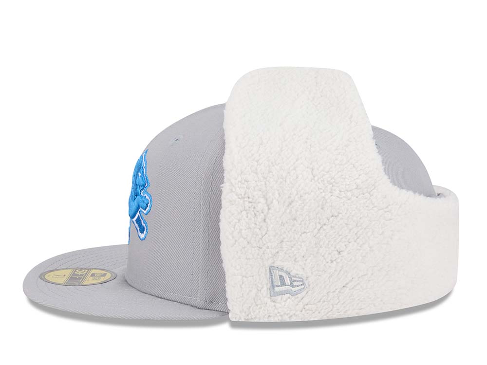 New Era Detroit Lions Classic Gray 59Fifty Dogear Fitted Casquette