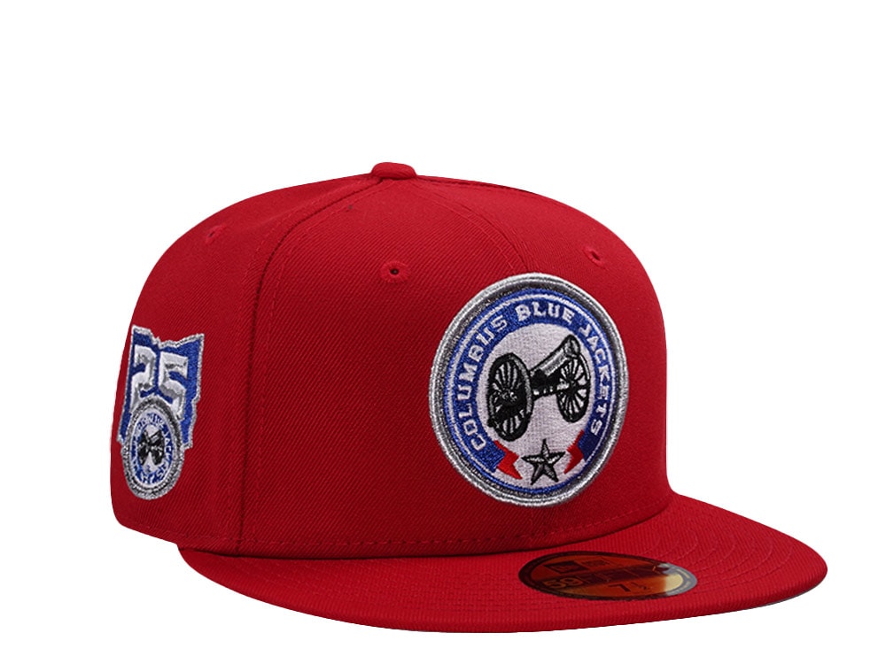 New Era Columbus Blue Jackets 20th Anniversary Scarlet Prime Edition 59Fifty Fitted Casquette