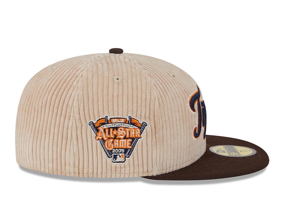 New Era Detroit Tigers All Star Game 2005 Fall Cord Khaki 59Fifty Fitted Casquette