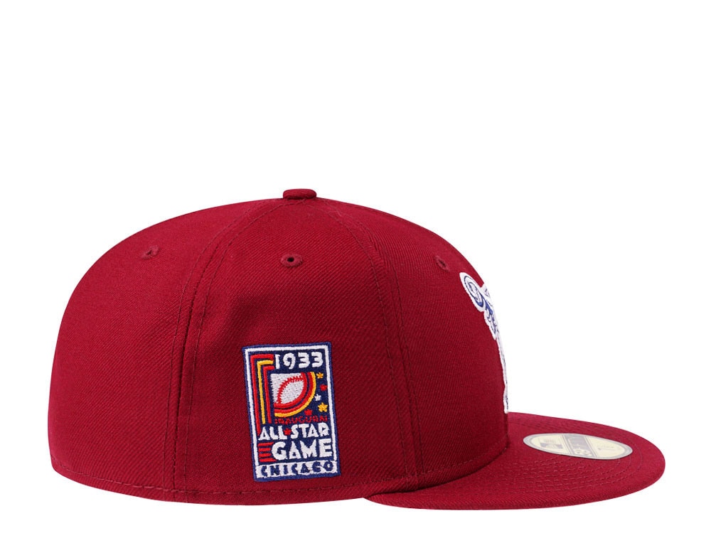 New Era Philadelphia Athletics All Star Game 1933 Cardinal and Pink Edition 59Fifty Fitted Casquette