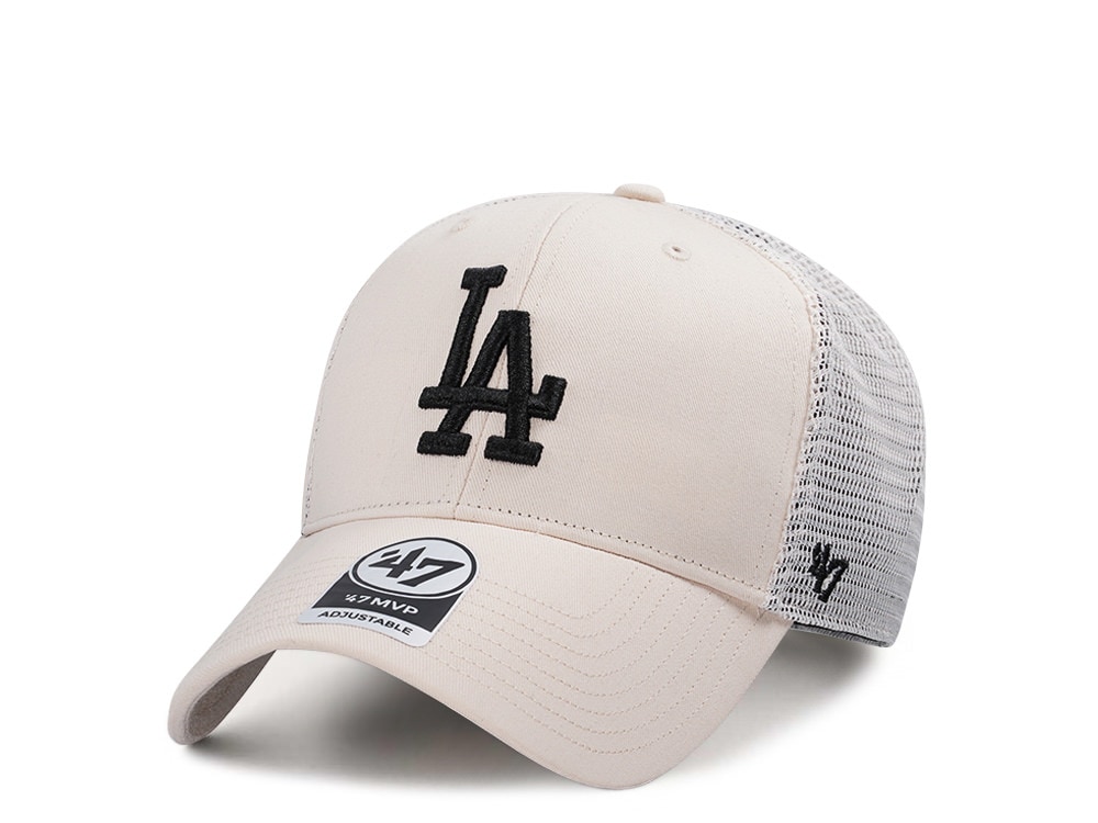 47Brand Los Angeles Dodgers Natural Branson MVP Trucker Snapback Casquette