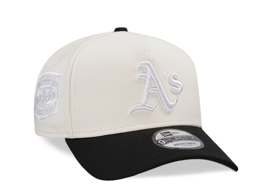 New Era Oakland Athletics Coliseum White Out Pink Two Tone Edition 9Forty A Frame Snapback Casquette