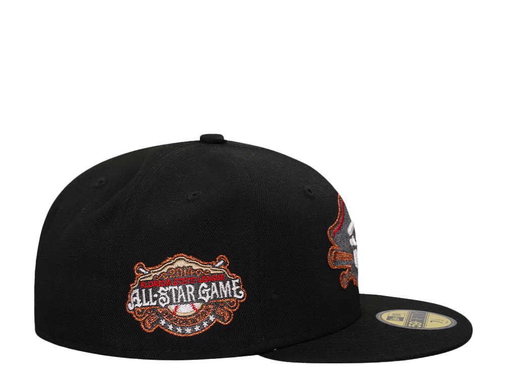 New Era Bradenton Marauders All Star Game 2014 Black Copper Edition 59Fifty Fitted Casquette