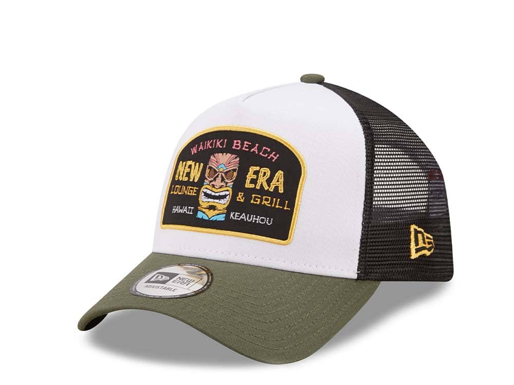 New Era Waikiki Beach A Frame Trucker Snapback Casquette