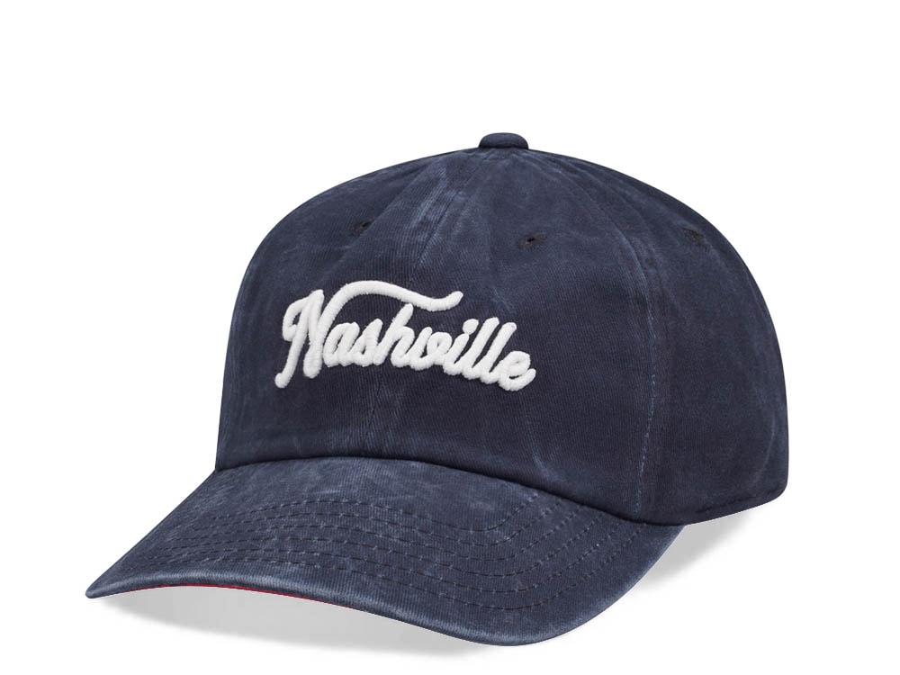 American Needle Nashville New Raglin Navy Vintage Casual Strapback Casquette