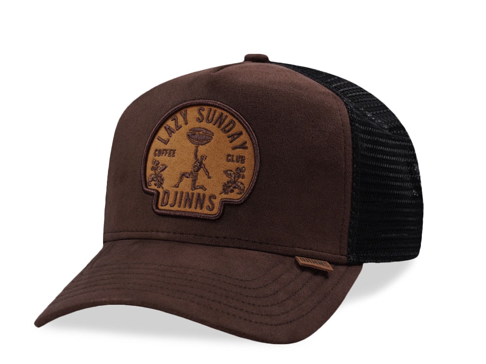 Djinns HFT Lazy Sunday Coffee Club Brown Trucker Snapback Casquette