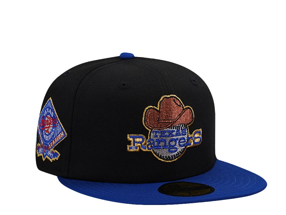 New Era Texas Rangers Arlington Stadium Black Two Tone Edition 59Fifty Fitted Casquette