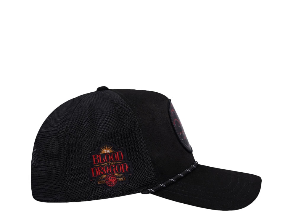 Capslab House Of The Dragon Emblem Black Trucker Snapback Casquette