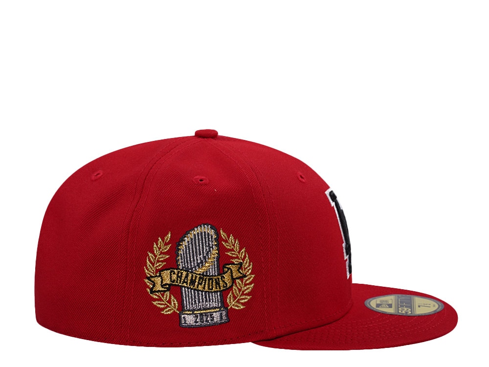 New Era Los Angeles Dodgers World Series 2025 Scarlet Prime Edition 59Fifty Fitted Casquette