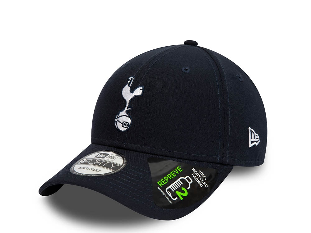 New Era Tottenham Hotspur Navy Repreve 9Forty Strapback Casquette