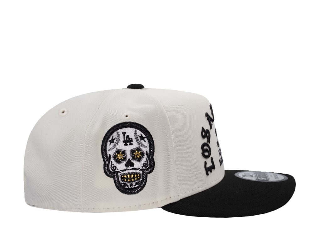 New Era Los Angeles Dodgers Skull Chrome Two Tone Edition 9Fifty A Frame Snapback Casquette