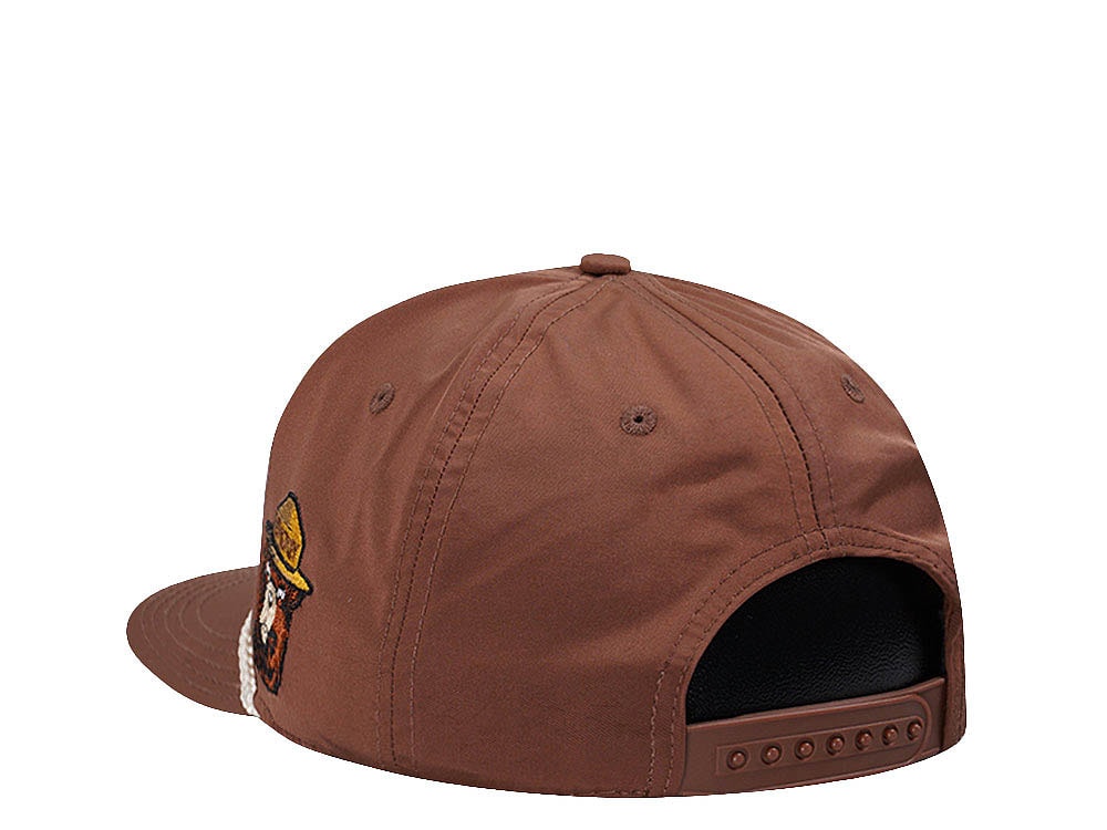 American Needle Smokey Bear Traveler Brown Casual Snapback Casquette