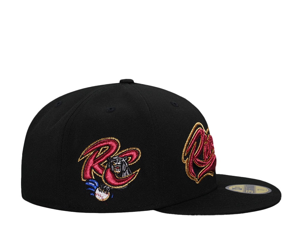 New Era Sacramento River Cats Black Metallic Throwback Edition 59Fifty Fitted Casquette