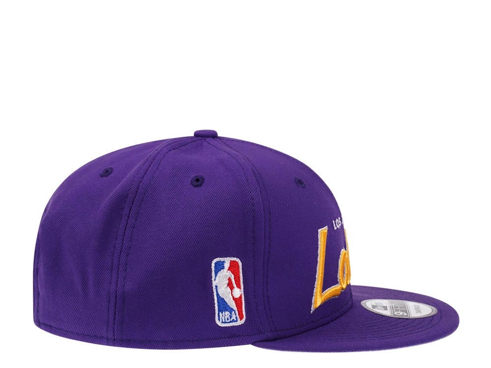 New Era Los Angeles Lakers Script Up Edition 9Fifty Snapback Casquette