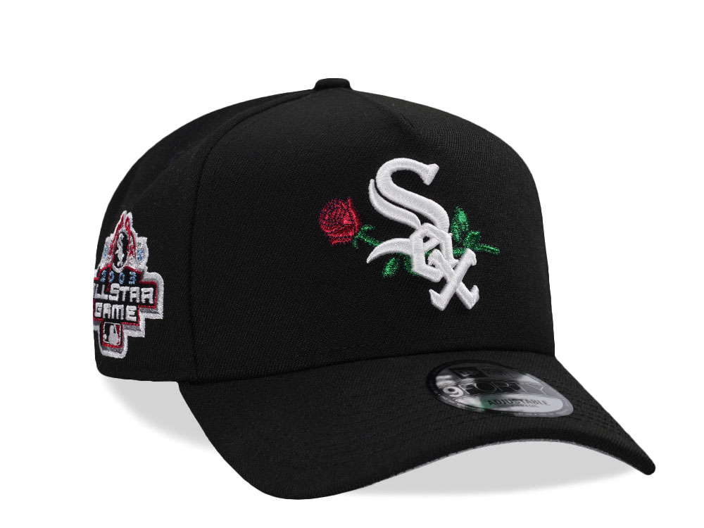 New Era Chicago White Sox World Series 2003 Rose Black Prime Edition 9Forty A Frame Snapback Casquette