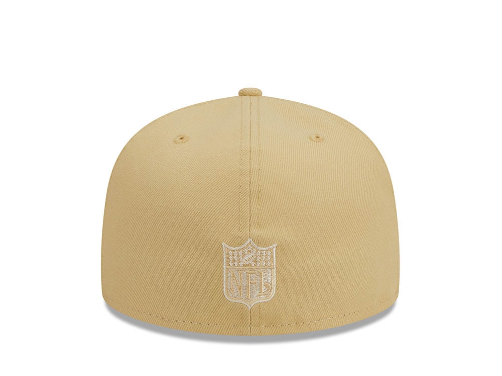 New Era Los Angeles Rams Pro Bowl Honolulu 1987 Raffia Front Vegas Gold Edition 59Fifty Fitted Casquette