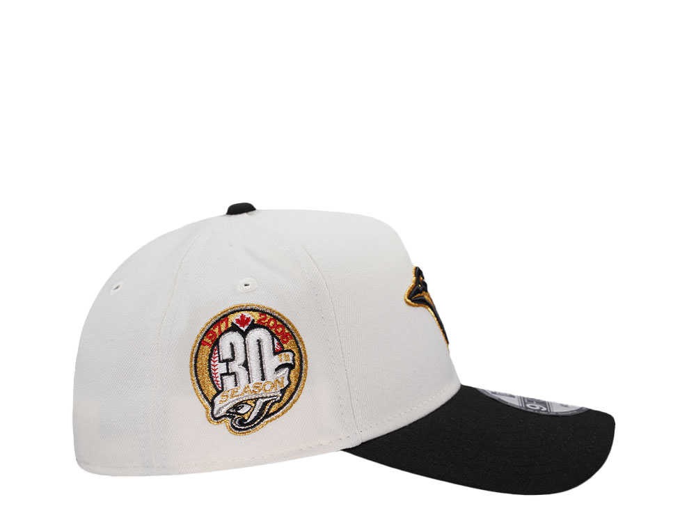 New Era Toronto Blue Jays 30th Anniversary Chrome Black Two Tone Edition 9Forty A Frame Snapback Casquette