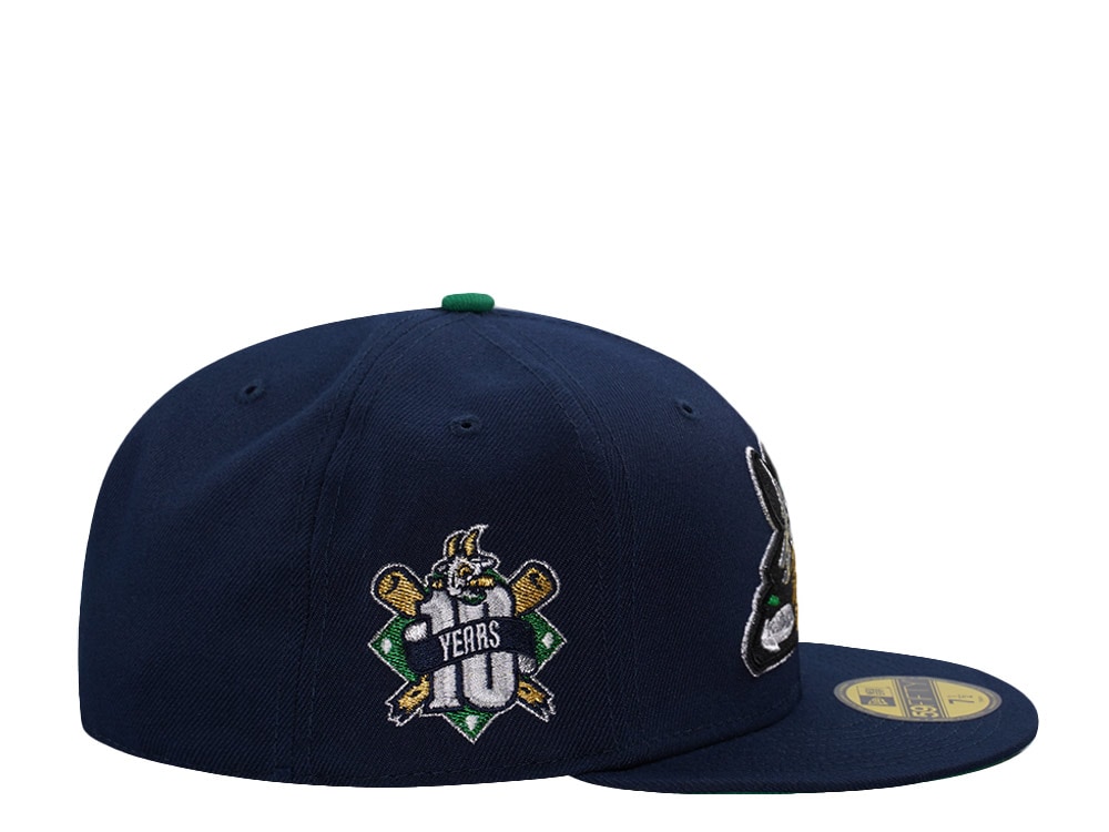New Era Hartford Yard Goats 10th Anniversary Ocean Blue Prime Edition 59Fifty Fitted Casquette
