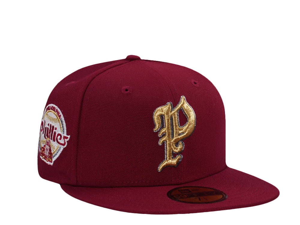 New Era Philadelphia Phillies World Series 2008 Cardinal Red Prime Edition 59Fifty Fitted Casquette