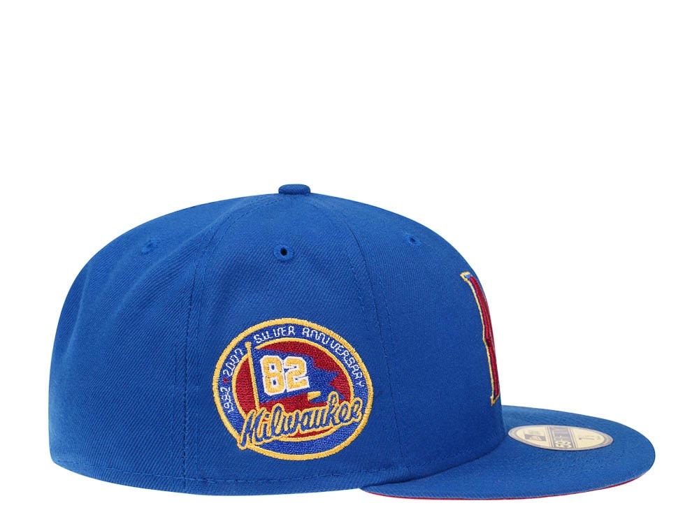 New Era Milwaukee Brewers Silver Anniversary 1982 Golden Goal Edition 59Fifty Fitted Casquette