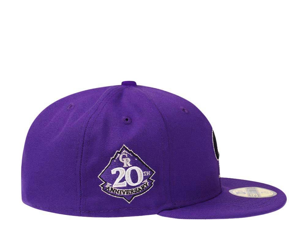 New Era Colorado Rockies 20th Anniversary Purple Lavender Edition 59Fifty Fitted Casquette