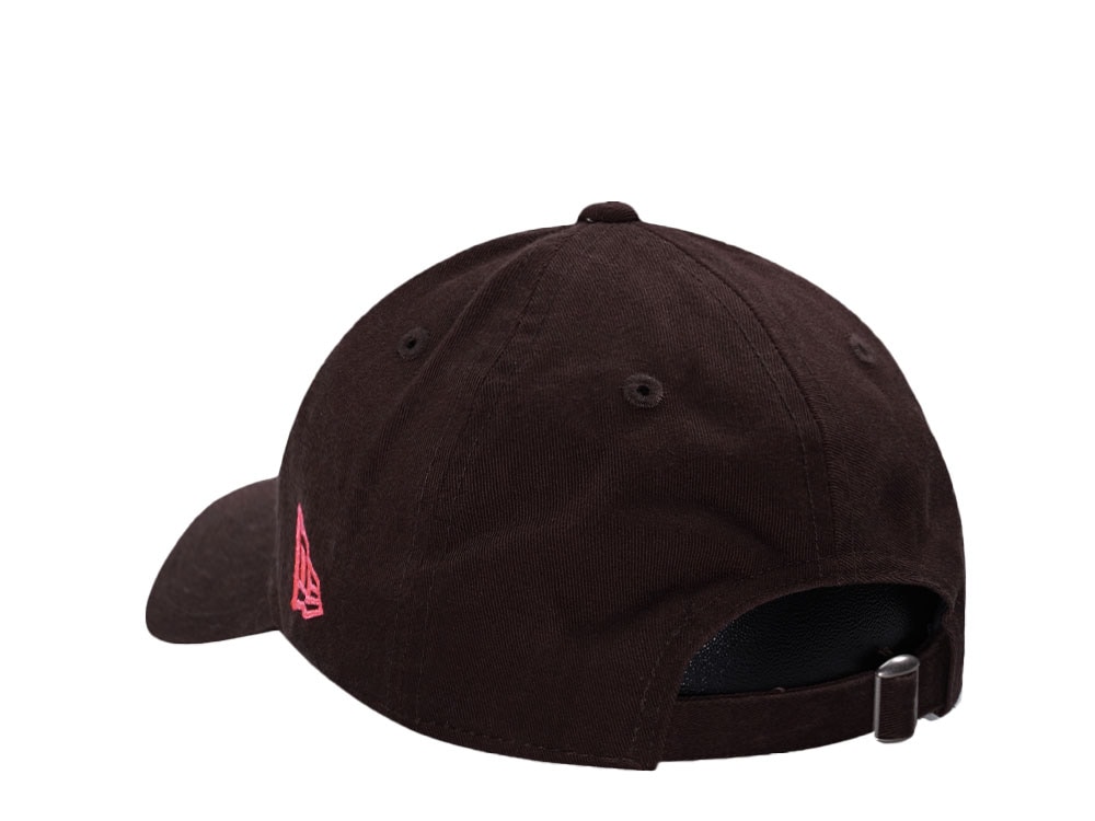 New Era California Angels Glowy Pink Script Edition 9Twenty Strapback Casquette