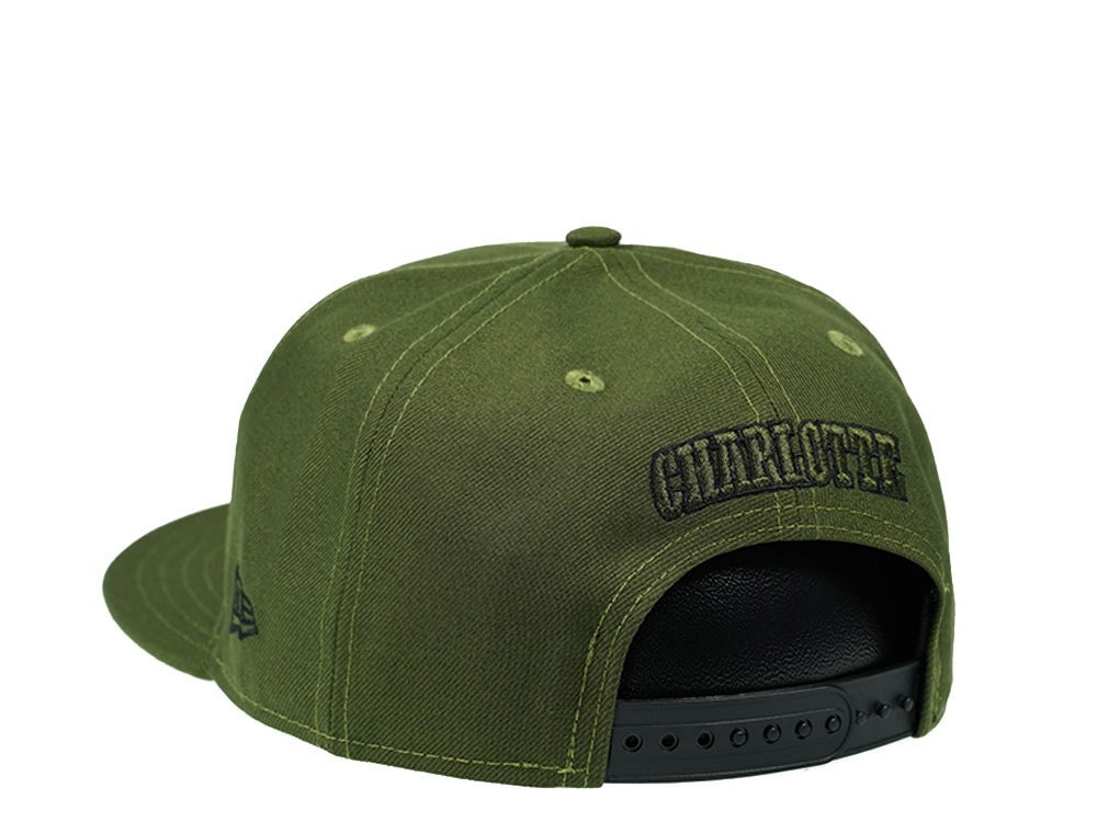 New Era Charlotte Hornets Rifle Green Edition 9Fifty Snapback Casquette