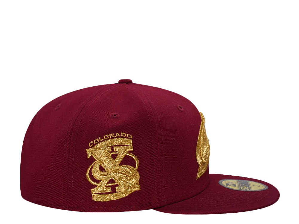 New Era Colorado Avalanche 10 Seasons 24K Maroon Prime Edition 59Fifty Fitted Casquette