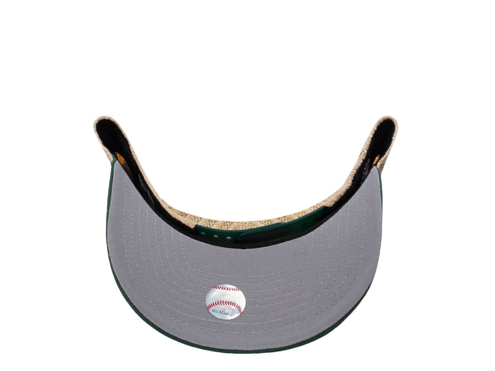 New Era Oakland Athletics Grained Green Edition 9Fifty Trucker A Frame Snapback Casquette