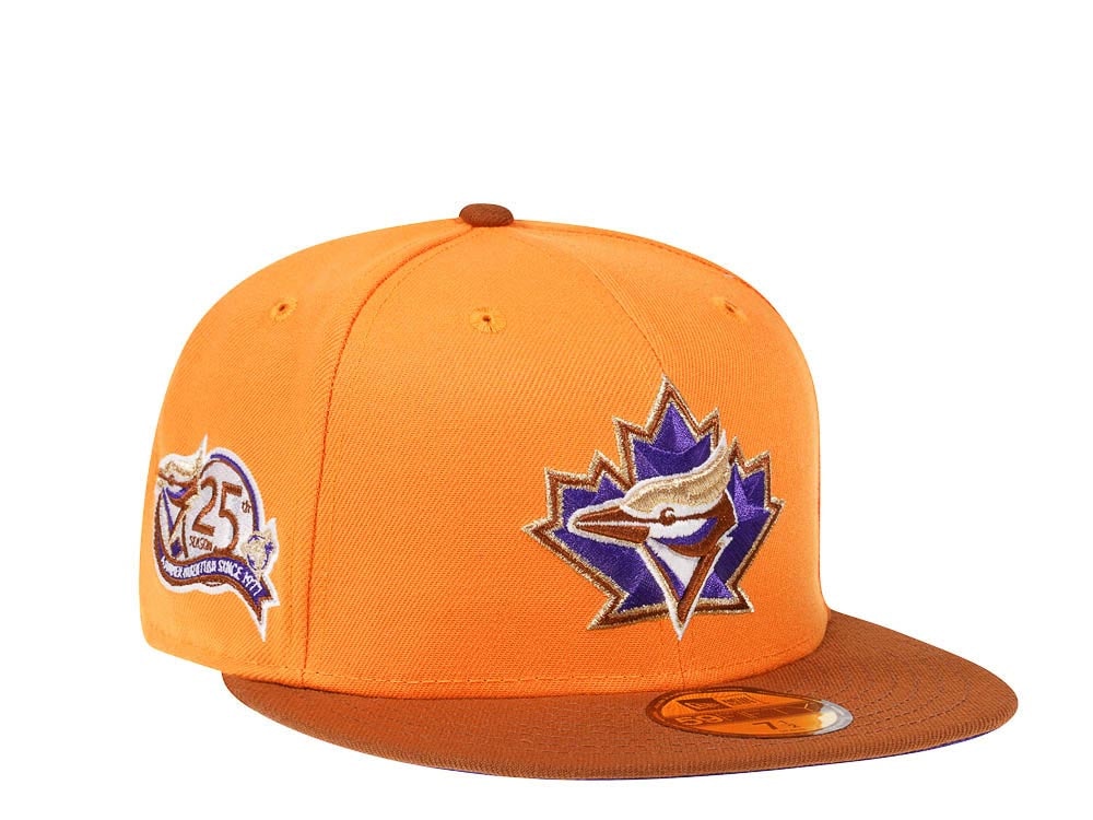 New Era Toronto Blue Jays 25th Anniversary Bourbon Tangerine Prime Edition 59Fifty Fitted Casquette