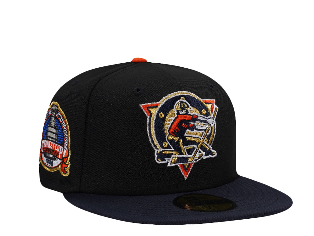 New Era Edmonton Oilers Stanley Cup Champions 1990 Black Two Tone Edition 59Fifty Fitted Casquette