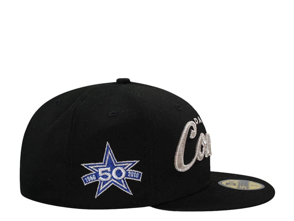 New Era Dallas Cowboys 50th Anniversary Black Metallic Edition 59Fifty Fitted Casquette