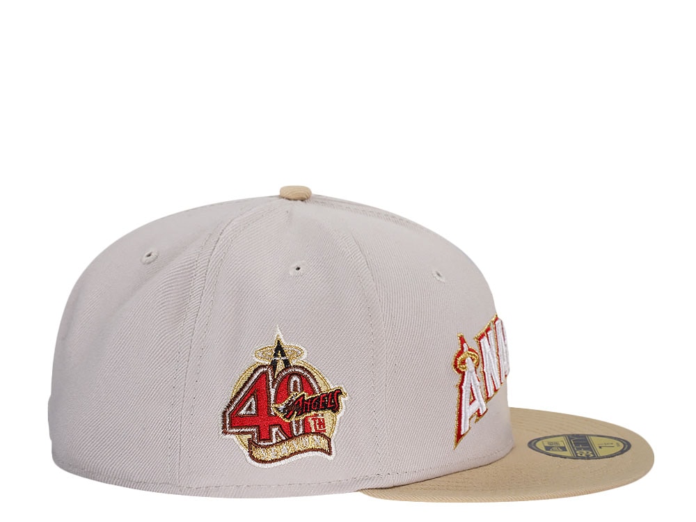 New Era Anaheim Angels 40th Anniversary Sneaky Gold Two Tone Edition 59Fifty Fitted Casquette