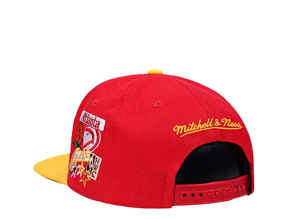 Mitchell & Ness Atlanta Hawks Patch Overload Hardwood Classic Snapback Casquette