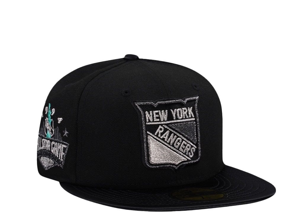New Era New York Rangers All Star Game 1994 Black Satin Brim Prime Edition 59Fifty Fitted Casquette