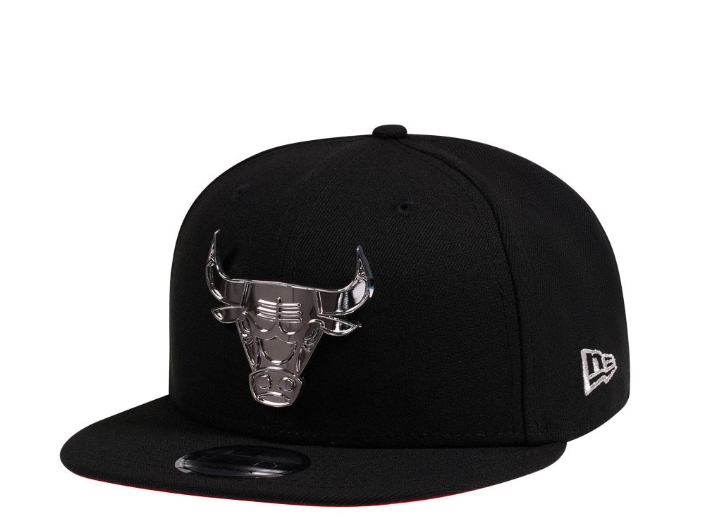 New Era Chicago Bulls Silver Metal Badge 9Fifty Snapback Casquette