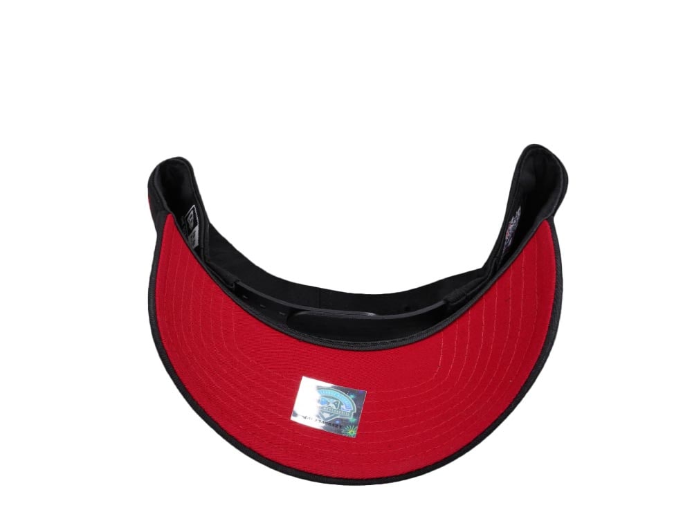 New Era Buffalo Bisons Black and Red 9Forty A Frame Snapback Casquette